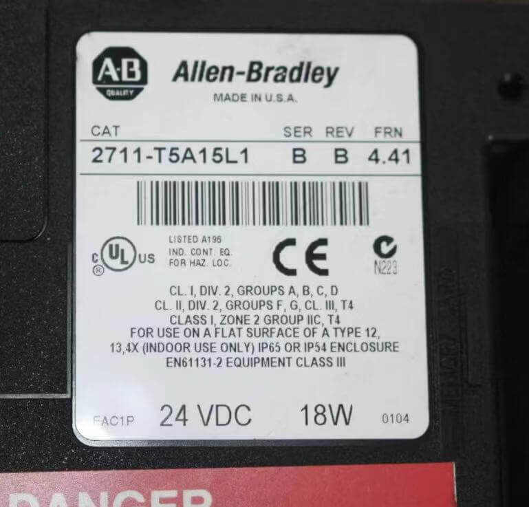 Allen Bradley 2711-T5A15L1