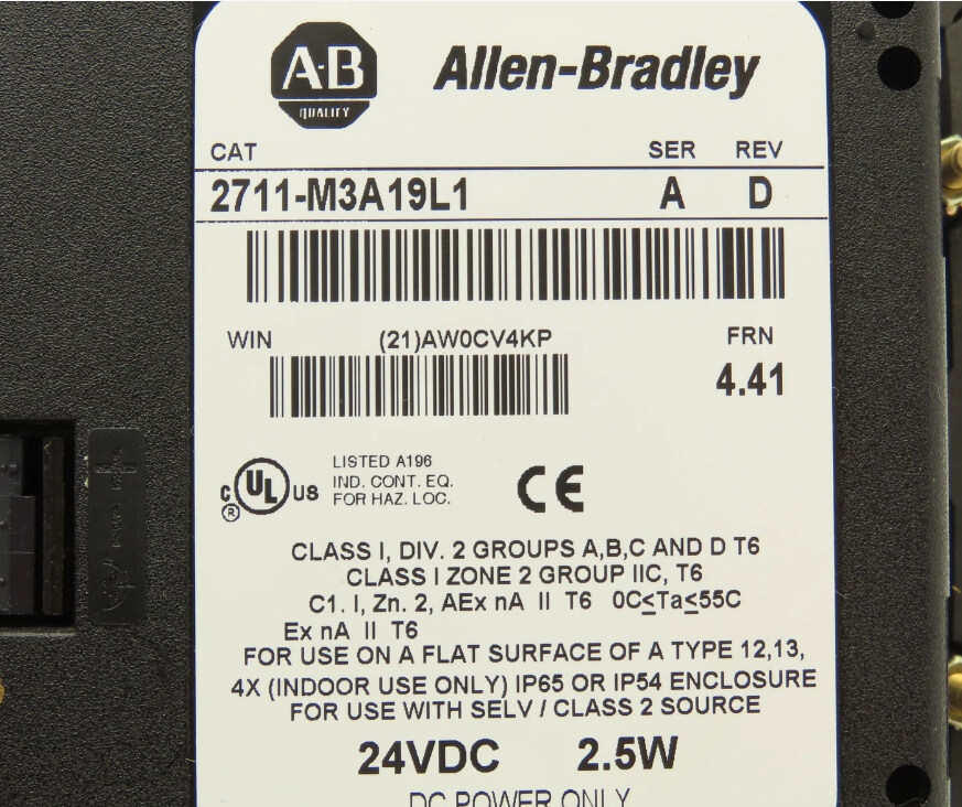 Allen Bradley 2711-M3A19L1